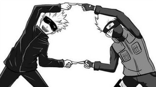 [Chú Thuật Hồi Chiến VS Naruto] Kakashi đánh cận chiến luân phiên thổ địa, tập 2 tranh MAD