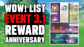 PANEN PRIMOGEM! LIST EVENT DAN REWARD ANNIVERSARY - Genshin Impact