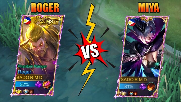 SUPREME ROGER VS SUPREME MIYA - CRAZY DOG IS BACK - ROGER HYPER BEST BUILD -MLBB | RMD