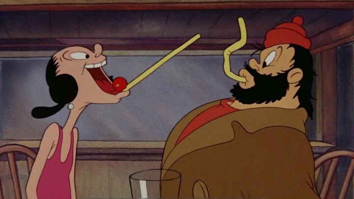 Popeye and Oliver's peaceful life was broken by the bearded man, which made them realize that they d