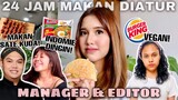 24 JAM MAKAN DIATUR MANAGER & EDITOR DIPILIHIN YANG ANEH2!!