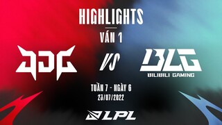 JDG vs BLG | Highlights - Game 1 | Tuần 7 Ngày 6 | LPL Mùa Hè 2022