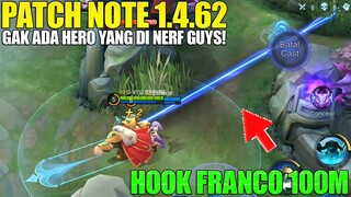 TERIZLA DI BUFF! EXPERIMENT TELEPORT HERO YI DENGAN HOOK FRANCO & ULTI JOHNSON - PATCH NOTE 1.4.62