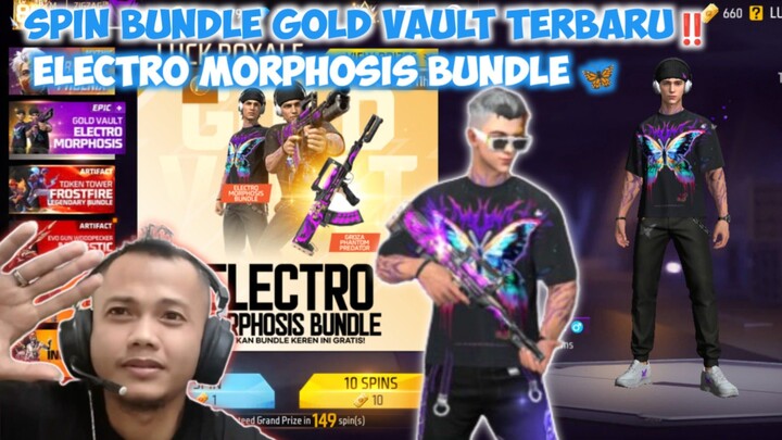 Spin Gold Vault terbaru FF Electro Morphosis bundle