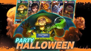 PARTY DULU GASIE❓❓ALL MY TEMAS WEAR HALLOWEEN SKINS