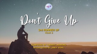 Jinky Vidal - Don't Give Up by Cherry Labating (Lyric Video)