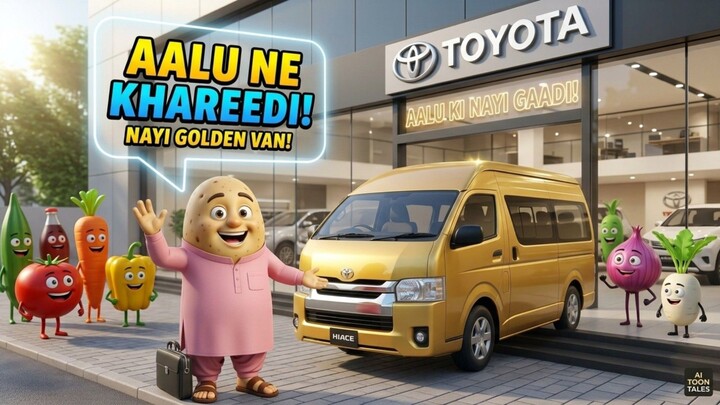:Aalu Ne Khareedi Nayi aadi! 🚐 | Funny Animated StoryGaon Se Shehar Ka Safar! 😂 | Aalu Aur N