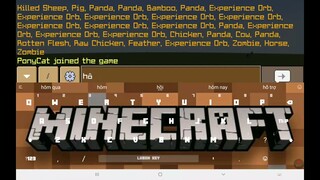 Đánh bại rồng ender cùng sự chợ giúp của em gái mình 😑😑😑