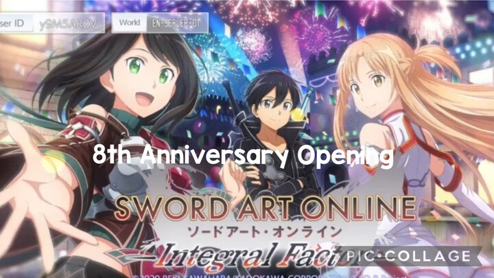 Sword Art Online Integral Factor: 8th Anniversary Opening