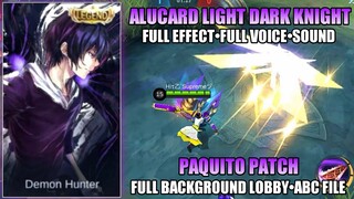 ALUCARD SKIN SCRIPT LEGEND LIGHT DARK KNIGHT | ABC FOLDER - MOBILE LEGENDS