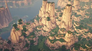 ภูมิประเทศมหากาพย์ของ Minecraft ตรงกับ 2080Ti - โลกของเรามาจากไหน - การถ่ายภาพทิวทัศน์แผนที่มหากาพย์