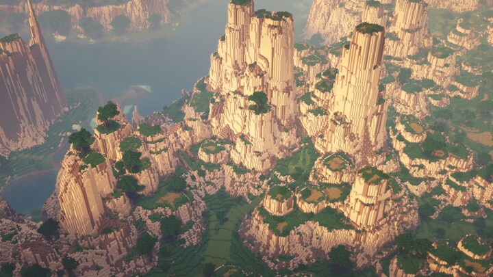 ภูมิประเทศมหากาพย์ของ Minecraft ตรงกับ 2080Ti - โลกของเรามาจากไหน - การถ่ายภาพทิวทัศน์แผนที่มหากาพย์