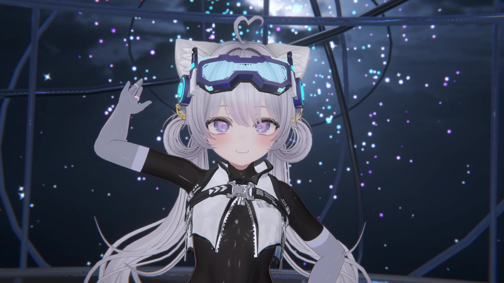 Diam-diam katakan halo meong~