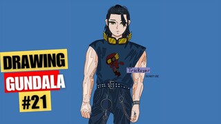 drawing #21. fanart gundala dari bumilangit.