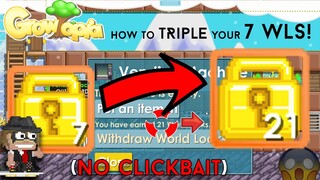 Growtopia| How to triple your 7 wls! (NO CLICKBAIT!) (MASS #56)