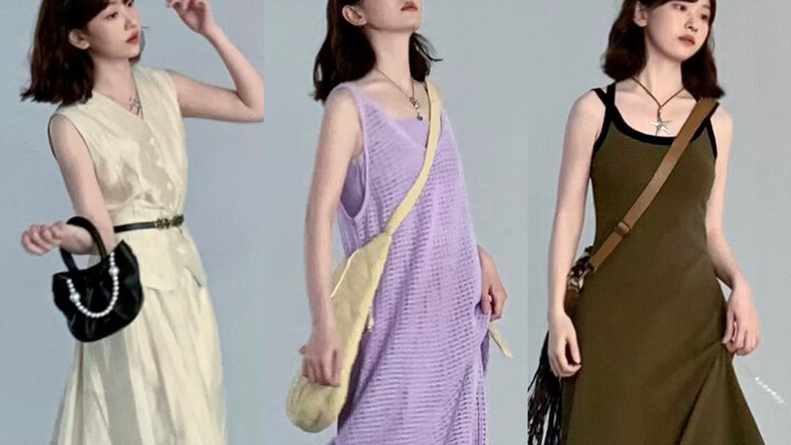 150cm | 3 Sets of Retro, Niche Chic Maxi Dresses: Summer Outfits for Short Stature That Don’t Show L