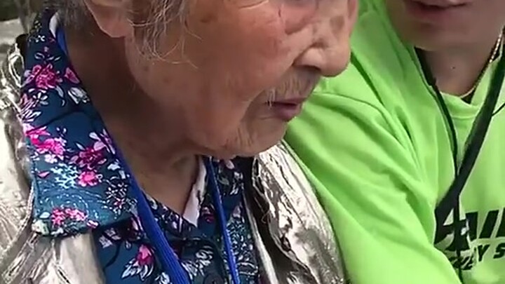 Selective deafness from a foodie: Grandma says, "I can't hear you!" Grandma activates her automatic 