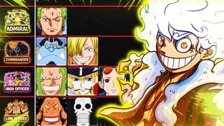 ALL STRAW HATS PIRATES STRENGTH Tier List