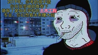 2019年，你在张雪峰的推荐下填报了某知名学校的土木工程专业…