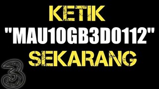 BURUAN KETIK "MAU10GB3D0112" SEKARANG !! KHUSUS KARTU TRI