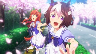 [Uma Musume: Pretty Derby Clip] Cô gái cưỡi ngựa miền quê và chú nai bị liệt