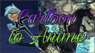 Cartoon Characters To Anime || Anime Version