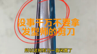 Don't ever use a hairstylist's scissors if you're fine.