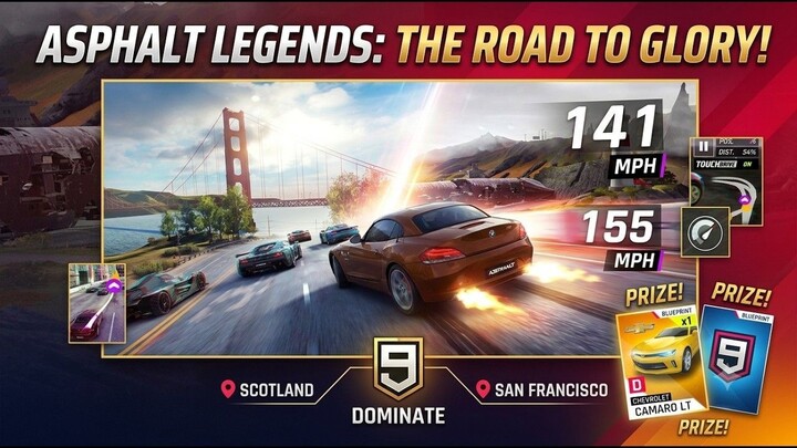 ASPHALT 9 LEGENDS :The ROAD TO GLORY! (Scotland & San Francisco Domination)