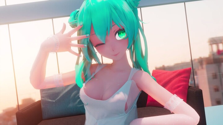 [MMD/solusi kain/rok tembus pandang] Hatsune-Everday (Semoga hari Anda menyenangkan!!!)