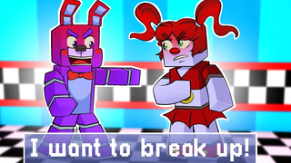 การเลิกราครั้งใหญ่ของ Circus Baby และ Bonnie! FNAF Minecraft สวมบทบาท