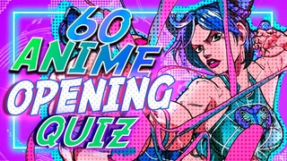 GUESS THE ANIME OPENING QUIZ 🎵 [VERY EASY - EASY] - 60 Openings ❤️