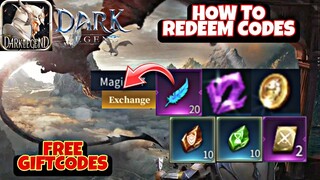 Dark Legend All Giftcodes - How to Redeem Codes // Dark Legend Free 4 Codes