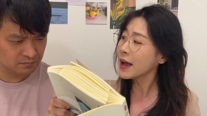 Today my wife was giving me a guilt trip with a book, so I hit back with a full-on counterattack!