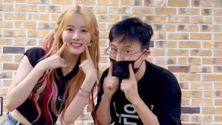 Park Shi-eun & Dad Bubble Challenge