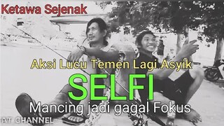 Aksi Lucu Temen Lagi Asyik Selfi Bikin Mancing Nggak Fokus || Mancing Mania - Blands Hidayat