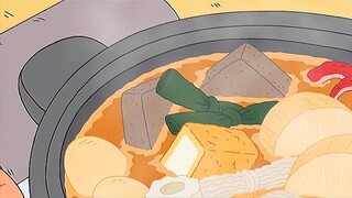 Aroma oden memenuhi udara, membuat mulut berair. Kuahnya yang mendidih dan mengepul, cita rasa lezat