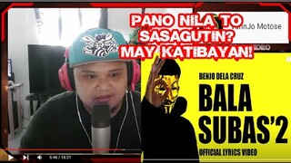 Benjo - Balasubas 2 (Prod. Anabolic Beats) (Official Lyrics Video) Review and reaction by kuyadeng