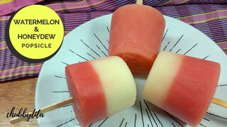 WATERMELON & HONEYDEW POPSICLE // SUMMER TREAT