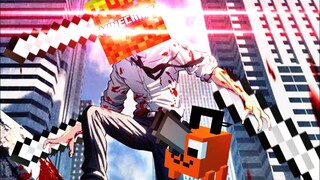 จำลองการเป็นมนุษย์เลื่อยยนต์ Minecraft Chainsaw man