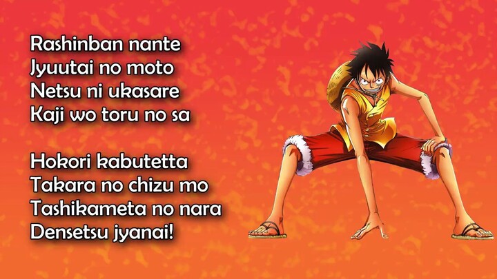 "WE ARE!" (One Piece Op 1) Song Lyrics|Mau request lirik lagu anime apa lagi nih? Komen ya...