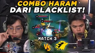 COMBO DUA HERO SLOW TERLALU HARAM!! ONIC SAMPE KESULITAN!! - BLACKLIST VS ONIC MATCH 3
