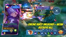 ⚔️NATAN 15 KILL MVP 12.2!! CHRONO BURST MODE ON, SATU SERANGAN SEMUA MUSUH LENYAP🔥