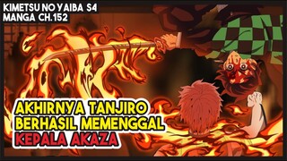 KNY S4 (152) Kepala AKAZA TERPENGGAL!!! Tanjiro Berhasil Melampaui Kemampuan Iblis Bulan Atas!!