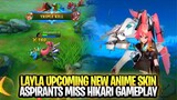 Layla Upcoming New Anime Skin Aspirants Miss Hikari Gameplay | Mobile Legends: Bang Bang