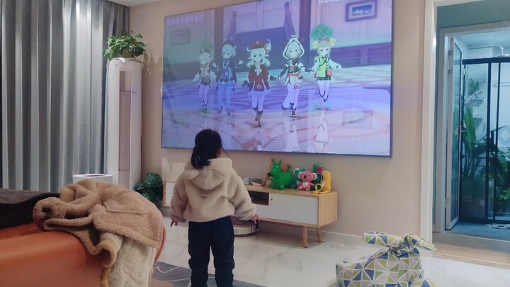 当我给女鹅看提瓦特女儿团~最爱可莉