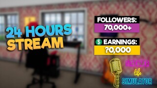 I STREAMED FOR 24 HOURS | Streamer Life Simulator #12 (HINDI)