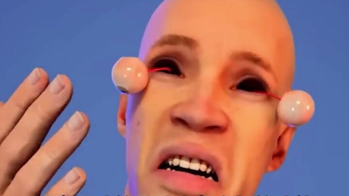 This scary guy actually uses eyeballs as bullets!
