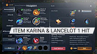 ITEM KARINA & LANCELOT 1 HIT WAJIB COBA