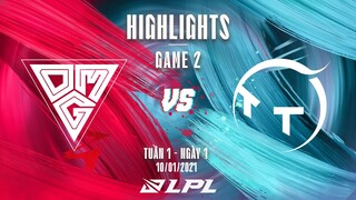 [Highlights] OMG vs. TT - Game 2 | Tuần 1 Ngày 1 | LPL Mùa Xuân 2022