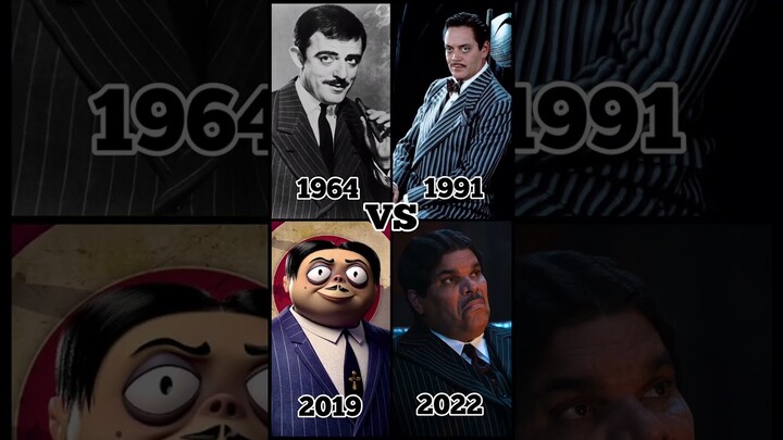 Addams Family 1964 VS 1991 VS 2019 VS 2022 #shorts #wednesday